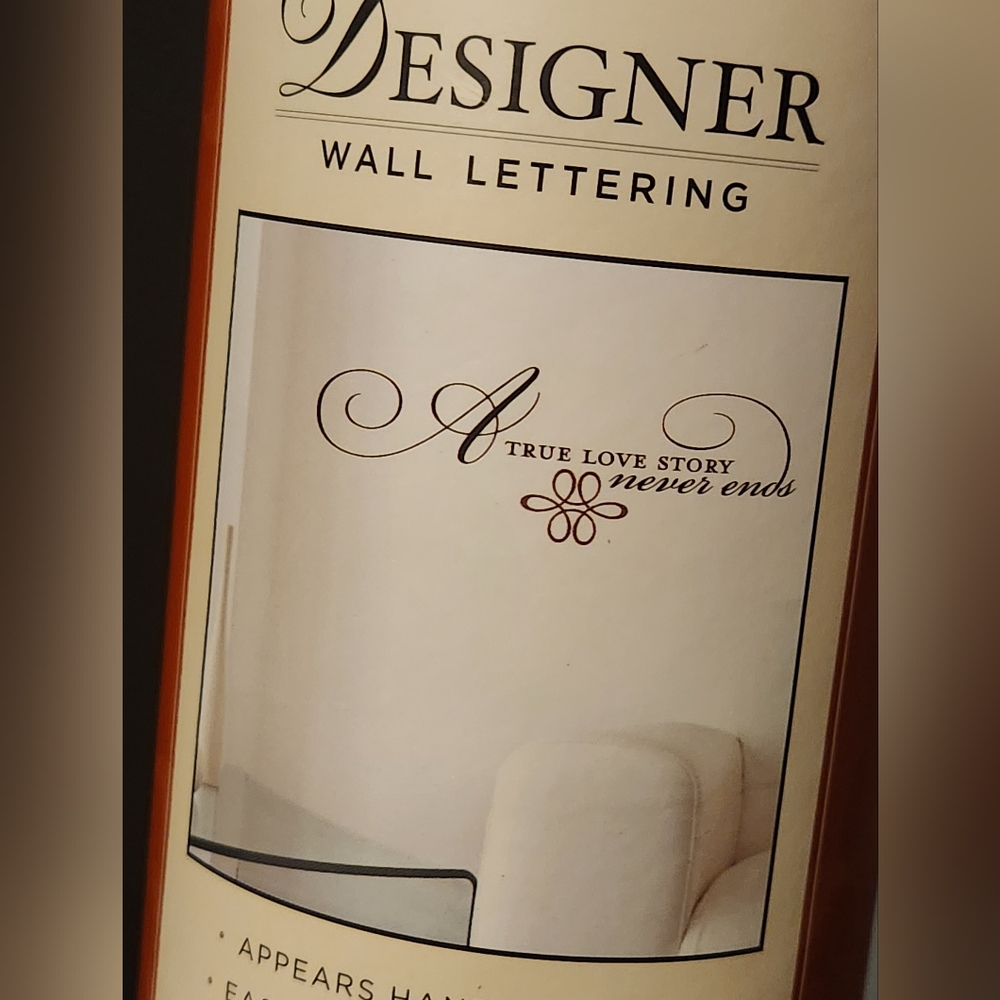 NWT Vinyl Wall Lettering Sticker